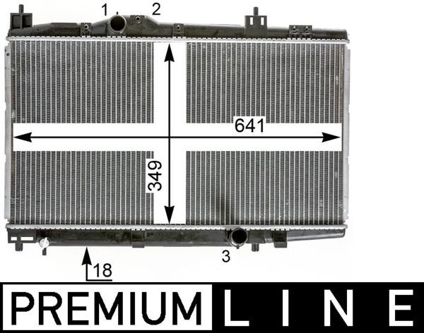 MAHLE CR 2017 000P Radiator, engine cooling