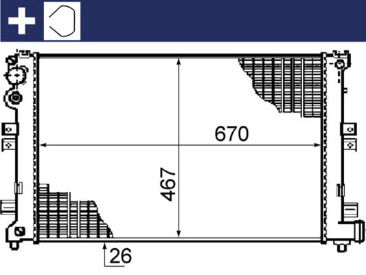 MAHLE CR 206 000S Radiator, engine cooling