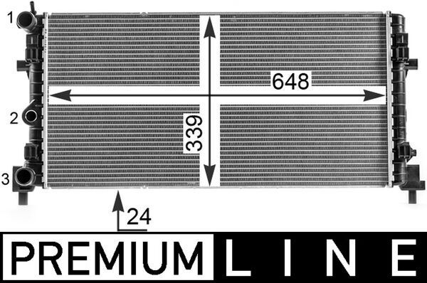 MAHLE CR 2082 000P Radiator, engine cooling