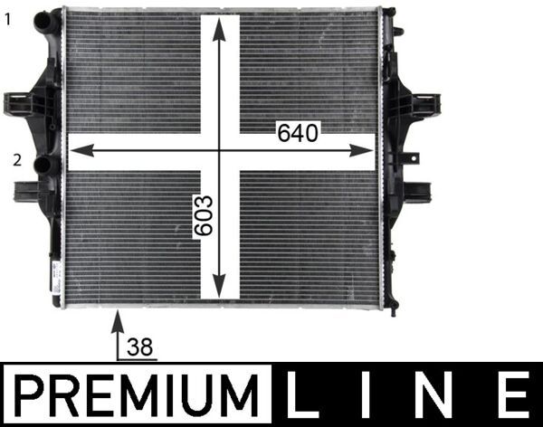 MAHLE CR 2088 000P Radiator, engine cooling
