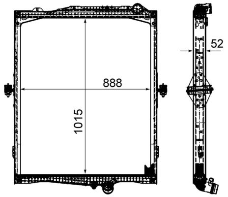 MAHLE CR 2095 000P Radiator, engine cooling