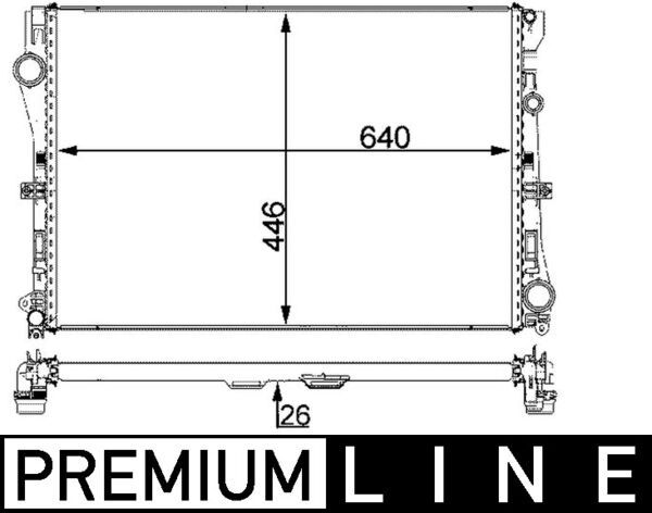 MAHLE CR 2101 000P Radiator, engine cooling