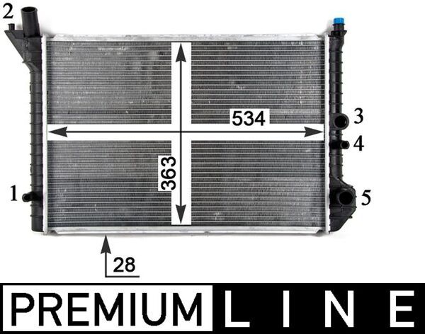 MAHLE CR 212 000P Radiator, engine cooling