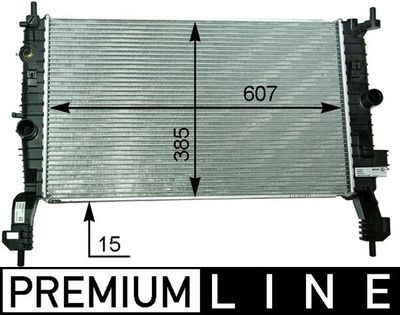 Radiator, engine cooling MAHLE CR 2120 000P