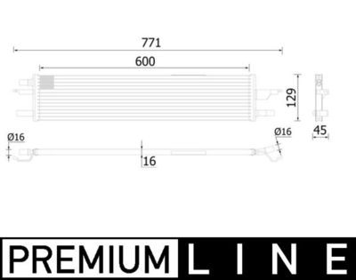 Radiator, engine cooling MAHLE CR 2197 000P