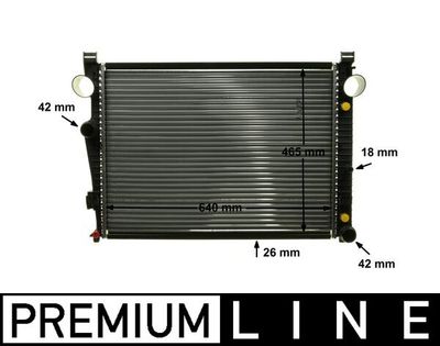 Radiator, engine cooling MAHLE CR 2208 000P