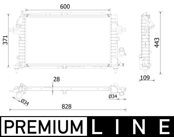 MAHLE CR 2228 000P Radiator, engine cooling