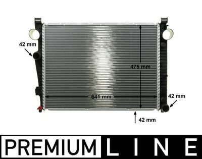 Radiator, engine cooling MAHLE CR 226 000P