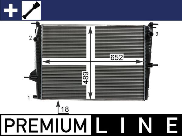 MAHLE CR 23 000P Radiator, engine cooling