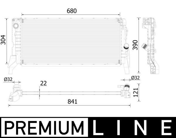 MAHLE CR 2308 000P Radiator, engine cooling