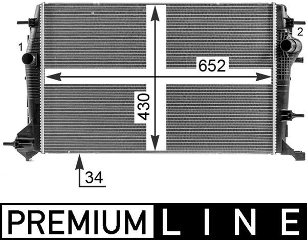 MAHLE CR 25 000P Radiator, engine cooling