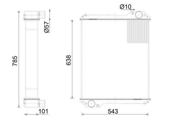 MAHLE CR 2559 000S Radiator, engine cooling