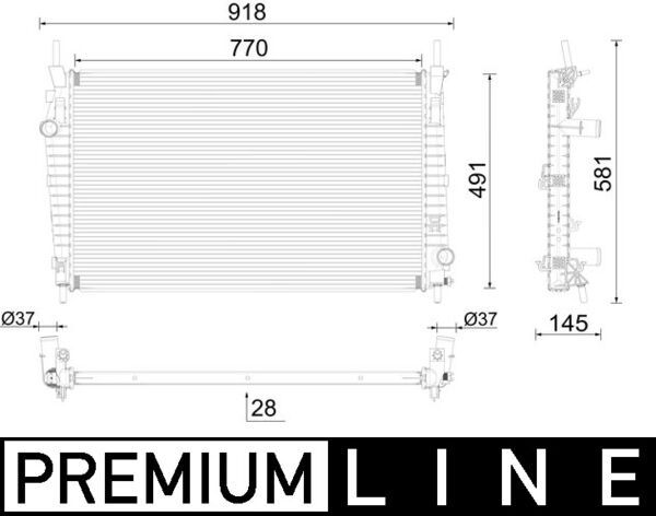 MAHLE CR 2589 000P Radiator, engine cooling