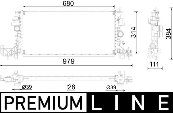 MAHLE CR 2597 000P Radiator, engine cooling