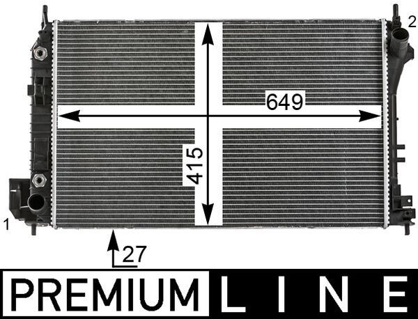 MAHLE CR 26 000P Radiator, engine cooling