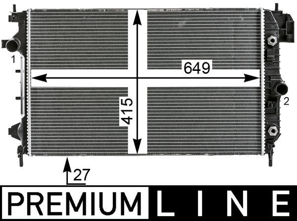 MAHLE CR 27 000P Radiator, engine cooling