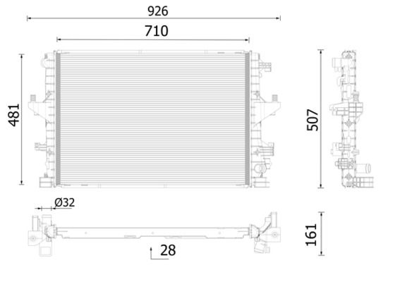 MAHLE CR 2746 000P Radiator, engine cooling