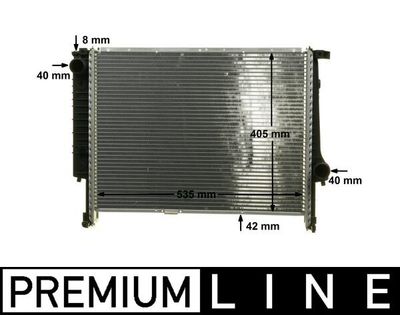 Radiator, engine cooling MAHLE CR 277 000P
