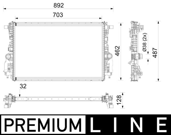 MAHLE CR 2775 000P Radiator, engine cooling