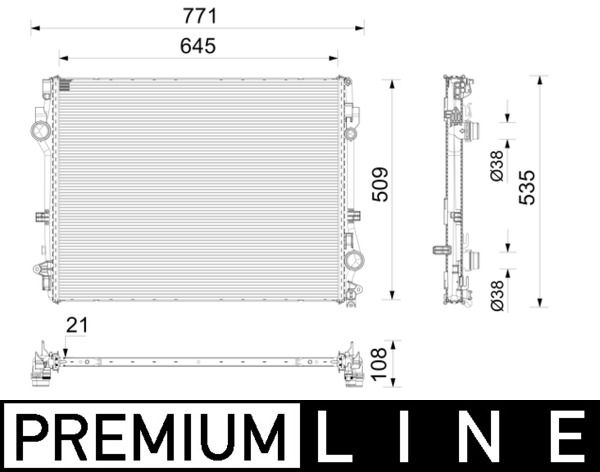 MAHLE CR 2777 000P Radiator, engine cooling