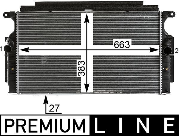 MAHLE CR 28 000P Radiator, engine cooling