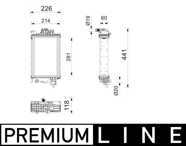 MAHLE CR 2804 000P Radiator, engine cooling