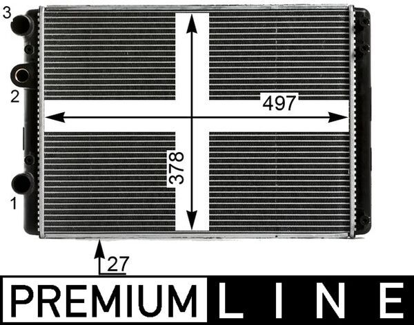 MAHLE CR 29 000P Radiator, engine cooling
