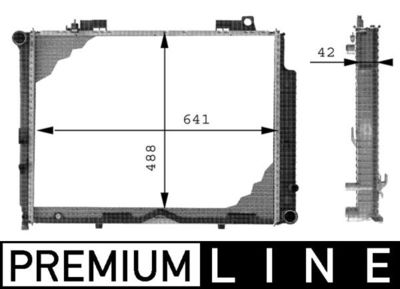 Radiator, engine cooling MAHLE CR 317 000P