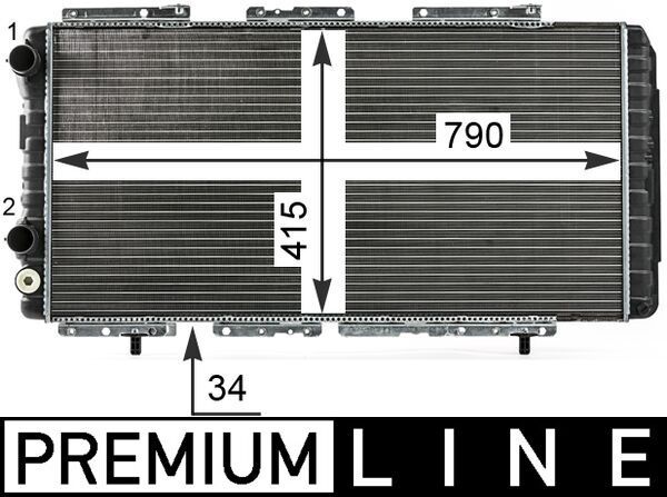 MAHLE CR 33 000P Radiator, engine cooling