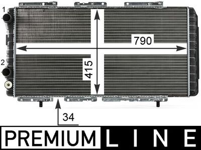 Radiator, engine cooling MAHLE CR 33 000P