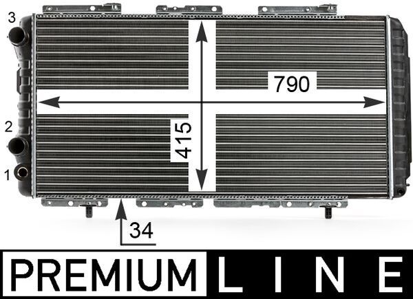 MAHLE CR 34 000P Radiator, engine cooling