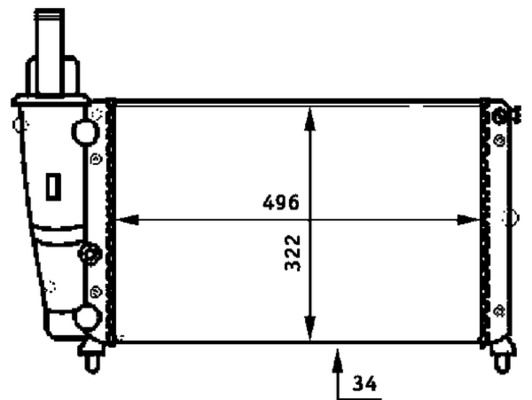 MAHLE CR 346 000P Radiator, engine cooling