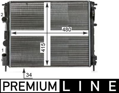 Radiator, engine cooling MAHLE CR 35 000P