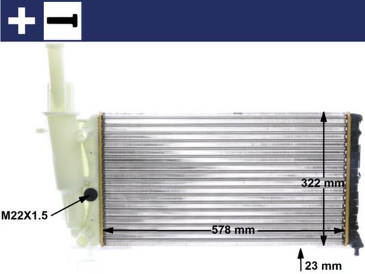 MAHLE CR 354 000S Radiator, engine cooling
