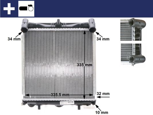 MAHLE CR 370 000S Radiator, engine cooling