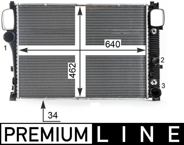 MAHLE CR 38 000P Radiator, engine cooling