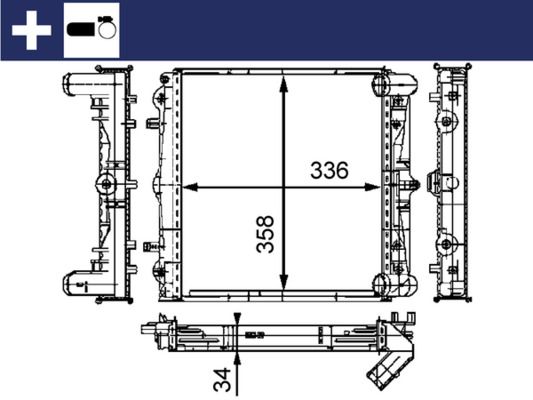 MAHLE CR 383 000S Radiator, engine cooling