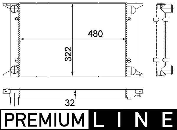MAHLE CR 415 000P Radiator, engine cooling