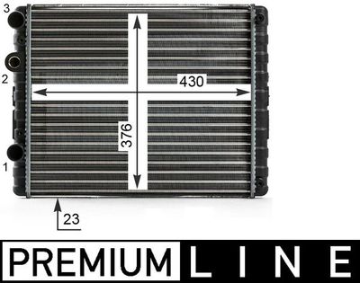 Radiator, engine cooling MAHLE CR 42 000P