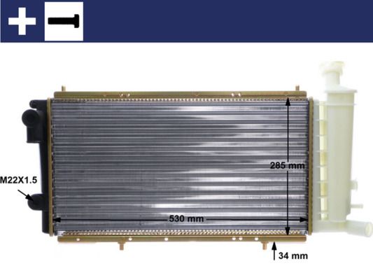 MAHLE CR 427 000S Radiator, engine cooling
