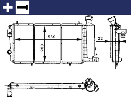 MAHLE CR 429 000S Radiator, engine cooling
