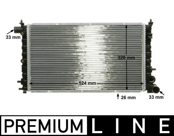 MAHLE CR 430 000P Radiator, engine cooling