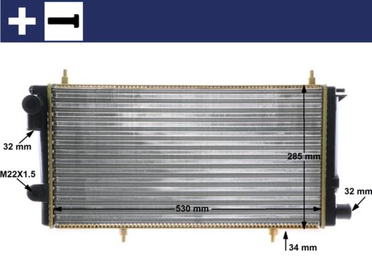 MAHLE CR 431 000S Radiator, engine cooling
