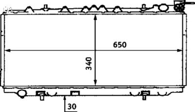 Radiator, engine cooling MAHLE CR 435 000S