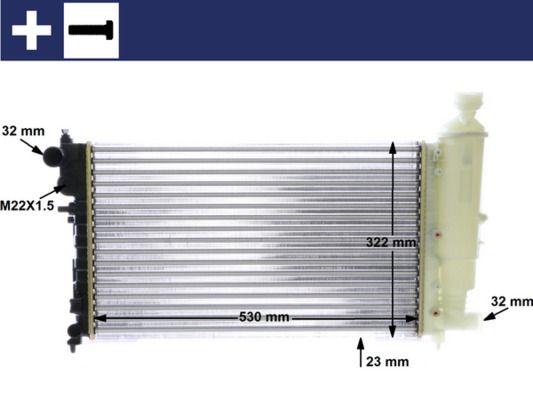 MAHLE CR 468 000S Radiator, engine cooling