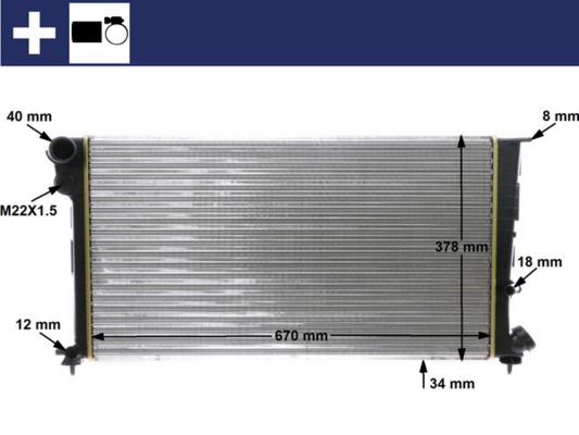MAHLE CR 471 000S Radiator, engine cooling