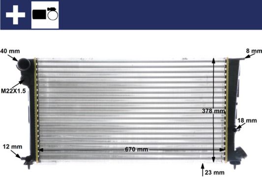 MAHLE CR 475 000S Radiator, engine cooling