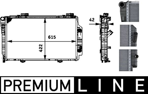 MAHLE CR 485 000P Radiator, engine cooling
