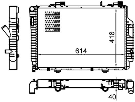 MAHLE CR 485 000S Radiator, engine cooling