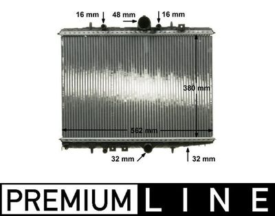 Radiator, engine cooling MAHLE CR 514 000P